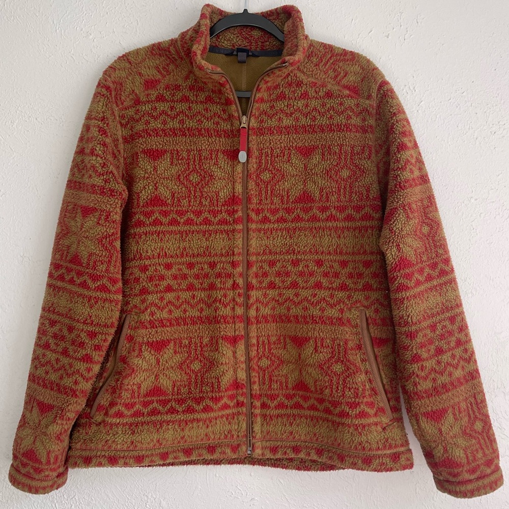 Lands' End Fleece Jacket Zip Jacket